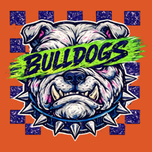 Bulldogs Retro T20-007 - Adult Cooling Performance Long Sleeve Tee Design