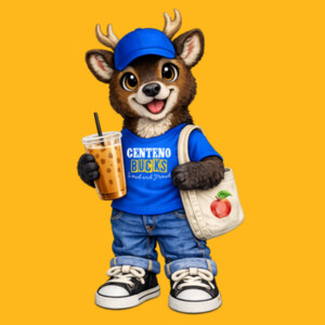 Buck Mascot 05A-500 - Heavy Blend Crewneck Sweatshirt Design