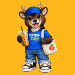 Buck Mascot 05A-500 - Youth Heavy Cotton 100% Cotton T Shirt Design