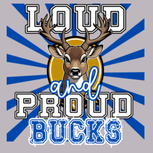 Loud and Proud Bucks 05A-503 - Youth Cooling Performance Short Sleeve Tee Design