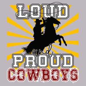 Loud & Proud Cowboys - Adult Cooling Performance Long Sleeve Tee Design
