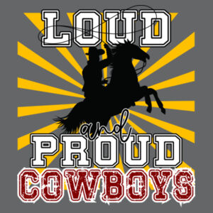 Loud & Proud Cowboys - Heavy Blend Crewneck Sweatshirt Design