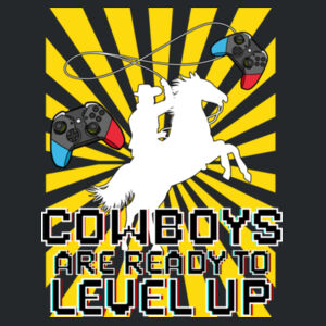 Level up Cowboys 02-006 - Heavy Blend Crewneck Sweatshirt - Adult Softstyle ® T Shirt Design