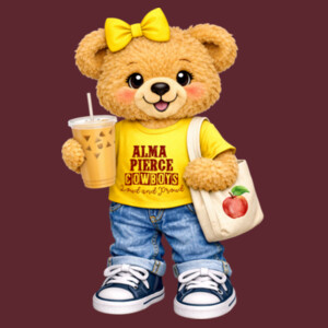 Alma Pierce Bear 02-007 - Youth Heavy Cotton 100% Cotton T Shirt Design
