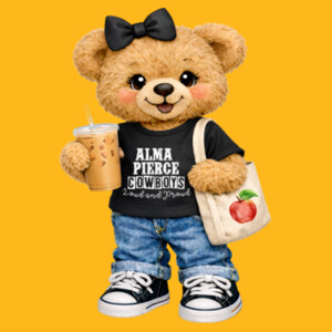 Alma Pierce Bear 02-008 - Youth Heavy Cotton 100% Cotton T Shirt Design