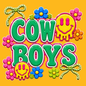 Cowboys Groovy 02-009 - Youth Heavy Cotton 100% Cotton T Shirt Design