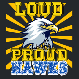 Loud & Proud Hawks - Adult Softstyle ® T Shirt Design