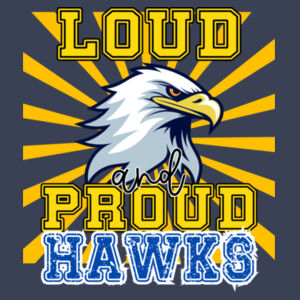 Loud & Proud Hawks - Youth Heavy Cotton 100% Cotton T Shirt Design