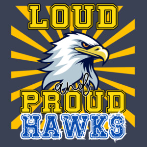 Loud & Proud Hawks - Youth Heavy Cotton 100% Cotton T Shirt Design