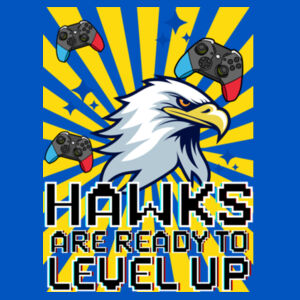 Level up Hawks 02-302 - Youth Cooling Performance Short Sleeve Tee Design