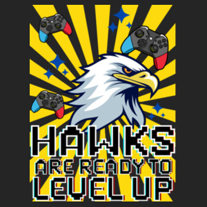 Level up Hawks 02-302 - Adult Cooling Performance Long Sleeve Tee Design