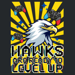 Level up Hawks 02-302 - Heavy Blend Crewneck Sweatshirt Design