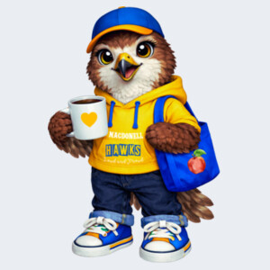 Hawk Mascot 02-304 - Heavy Blend Crewneck Sweatshirt Design