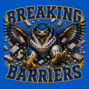 Breaking Barriers Hawks 02-309 - Adult Cooling Performance Short Sleeve Tee Design