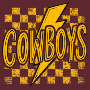Cowboys Thunderbolt 02-010 - Adult Softstyle ® T Shirt Design