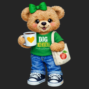 DJG Bear 02-500 - Adult Cooling Performance Short Sleeve Tee Design
