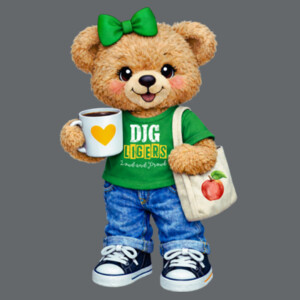 DJG Bear 02-500 - Heavy Blend Crewneck Sweatshirt Design