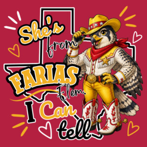 She's From Farias 02-606 - Heavy Blend Crewneck Sweatshirt Design
