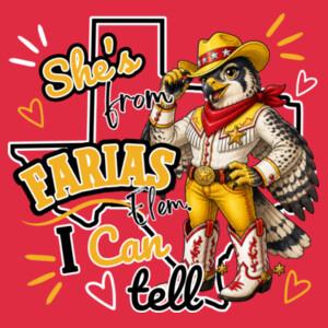 She's From Farias 02-606 - Youth Heavy Cotton 100% Cotton T Shirt Design