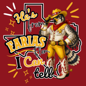 He's From Farias 02-607 - Youth Heavy Cotton 100% Cotton T Shirt Design