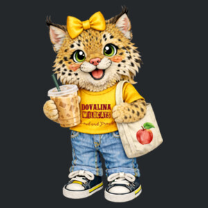 Dovalina Wildcat Mascot 20-102 - Heavy Blend Crewneck Sweatshirt Design