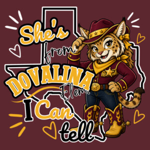 She's From Dovalina 20-103 - Heavy Blend Crewneck Sweatshirt Design