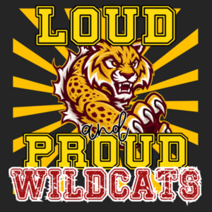 Loud & Proud Wildcats 20-600 - Youth Cooling Performance Short Sleeve Tee Design