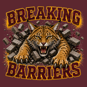 Breaking Barriers Wildcat 20-601 - Adult Softstyle ® T Shirt Design