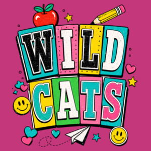 Wildcats Retro Groovy 20-605 - Adult Cooling Performance Short Sleeve Tee Design