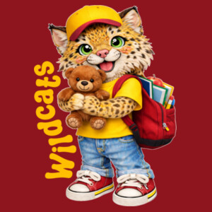 Wildcats Mascot 20-609 - Youth Heavy Cotton 100% Cotton T Shirt Design