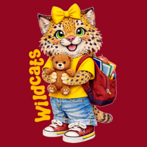 Wildcats Mascot 20-610 - Adult Cooling Performance Long Sleeve Tee Design