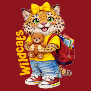 Wildcats Mascot 20-610 - Youth Heavy Cotton 100% Cotton T Shirt Design