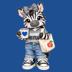 Zebra Mascot 02-804 - Adult Softstyle ® T Shirt Design