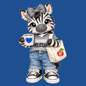 Zebra Mascot 02-804 - Youth Heavy Cotton 100% Cotton T Shirt Design