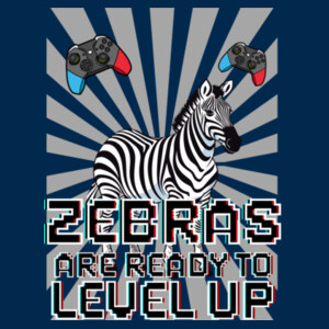 Level Up Zebras 20-801 - Adult Cooling Performance Short Sleeve Tee Design