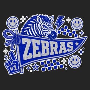 Zebras Pennant 20-802 - Youth Cooling Performance Short Sleeve Tee Design