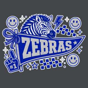 Zebras Pennant 20-802 - Adult Cooling Performance Short Sleeve Tee Design