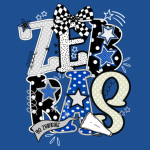 Zebras Preppy 20-803 - Heavy Blend Crewneck Sweatshirt Design