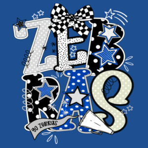 Zebras Preppy 20-803 - Youth Heavy Cotton 100% Cotton T Shirt Design