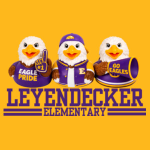 Leyendecker Plastic Ducks - Heavy Blend Crewneck Sweatshirt Design