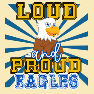 Loud & Proud Eagles 20-205 - Adult Cooling Performance Long Sleeve Tee Design