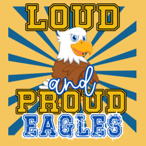 Loud & Proud Eagles 20-205 - Youth Heavy Cotton 100% Cotton T Shirt Design