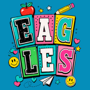 Eagles Retro 20-209 - Heavy Blend Crewneck Sweatshirt Design