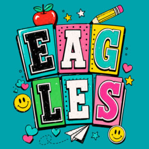 Eagles Retro 20-209 - Youth Heavy Cotton 100% Cotton T Shirt Design