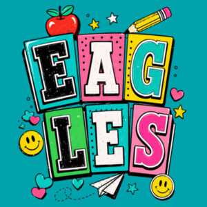 Eagles Retro 20-209 - Youth Heavy Cotton 100% Cotton T Shirt Design