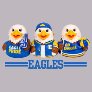 Eagles Plastic Ducks Blue 20-216 - Adult Cooling Performance Short Sleeve Tee Design
