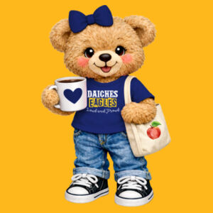 Bear Mascot Daiches Elem. 03-400 - Youth Heavy Cotton 100% Cotton T Shirt Design