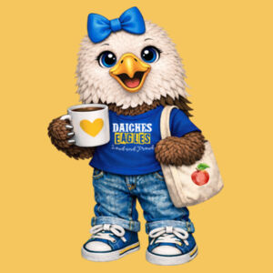 Eagle Mascot L. Daiches 03-401 - Youth Heavy Cotton 100% Cotton T Shirt Design