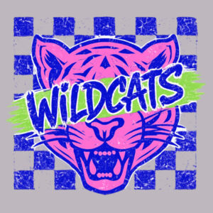 Wildcats Retro Checkered 20-612 - Adult Cooling Performance Short Sleeve Tee Design
