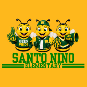 Santo Niño Bees - 03-802 - Youth Heavy Cotton 100% Cotton T Shirt Design